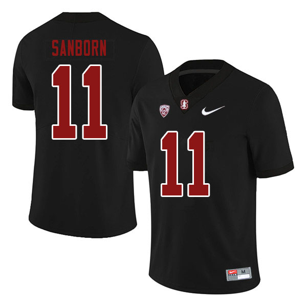 Men #11 Ryan Sanborn Stanford Cardinal College Football Jerseys Sale-Black - Click Image to Close